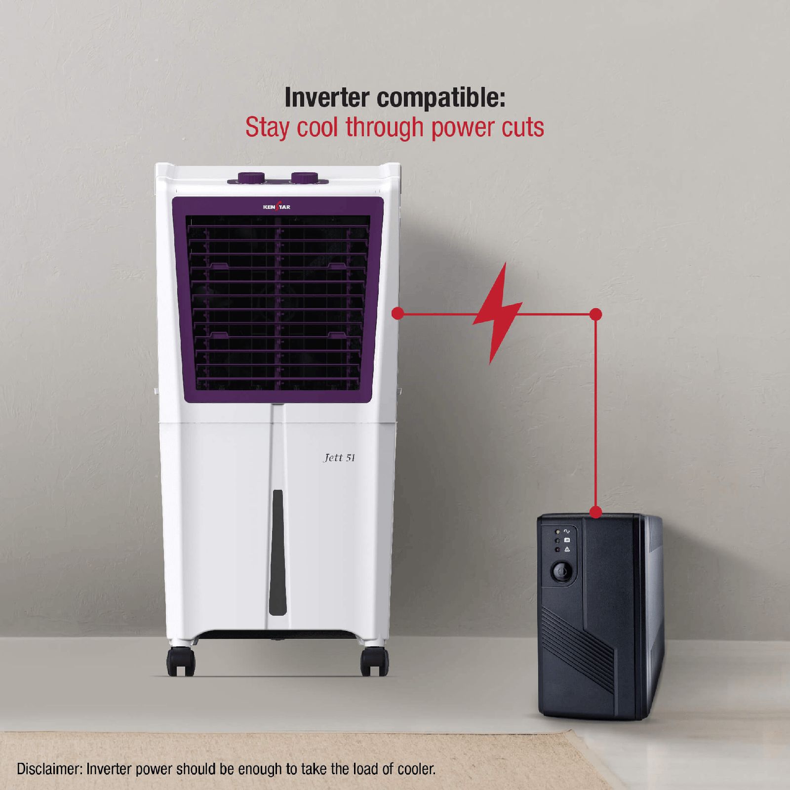 can☆彡 Buy KENSTAR JETT HC 51 Litres Personal Air Cooler with Quadra Flow